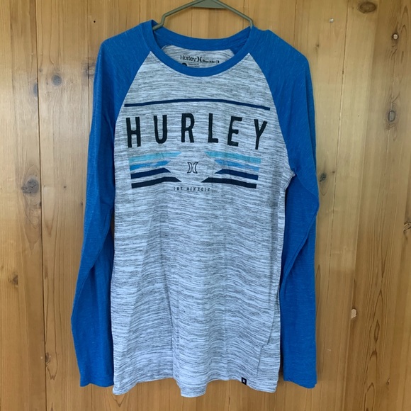 hurley baseball tee
